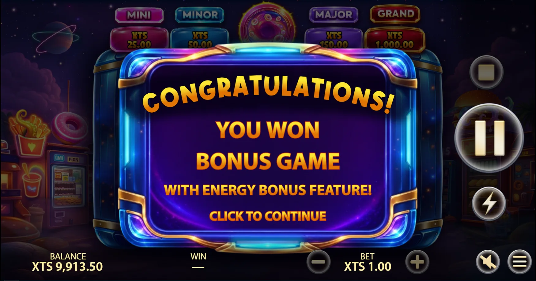 Bonus Respin con Jackpot